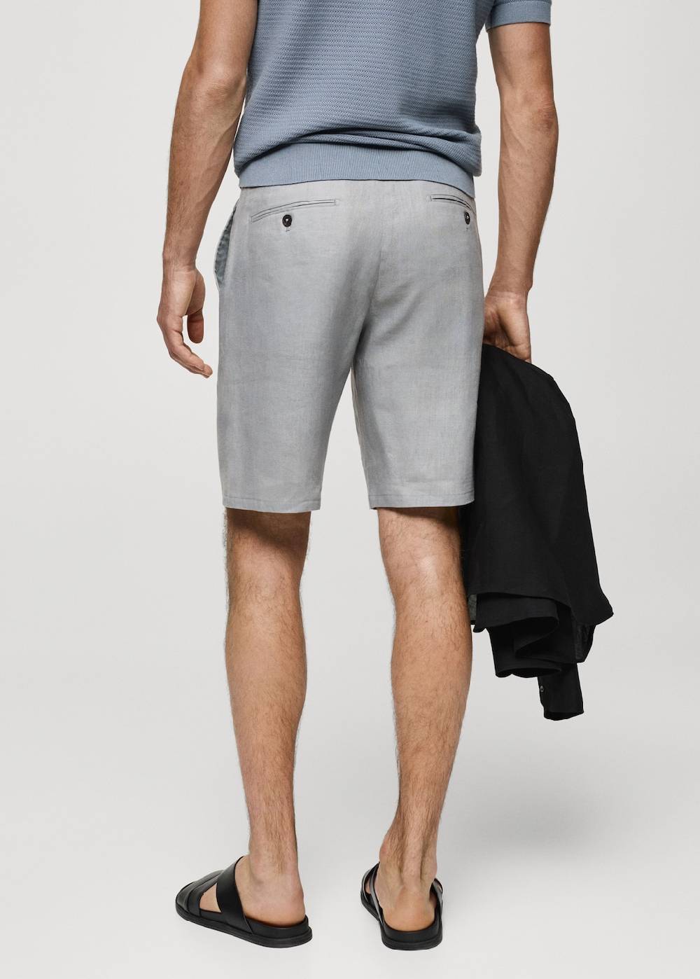Mango Slim-Fit-Bermudashorts Aus 100 % Leinen