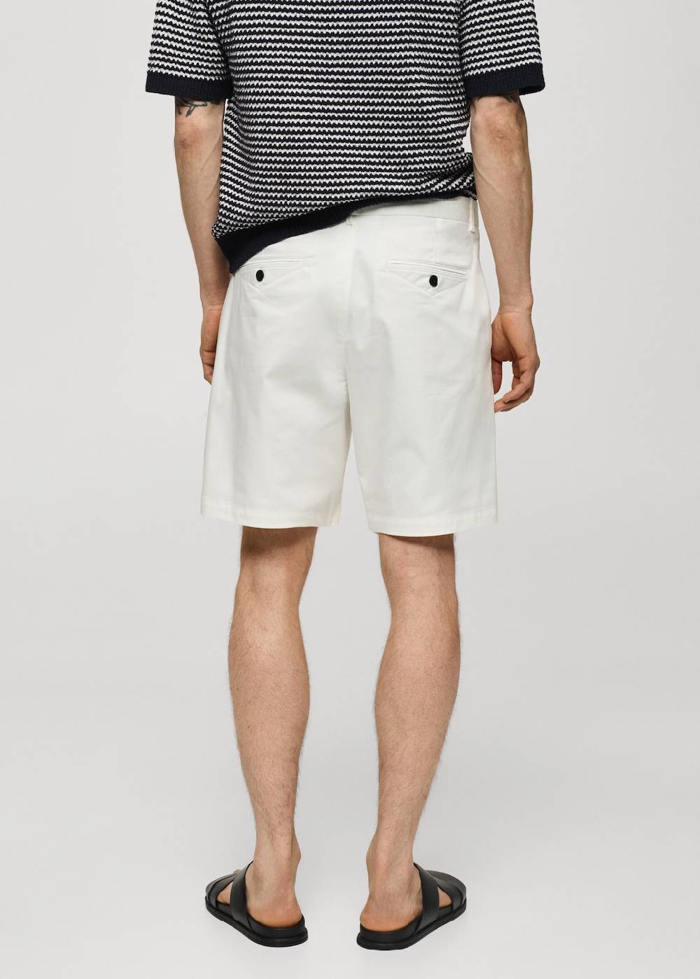Mango Slim Fit-Bermudashorts Aus Baumwolle