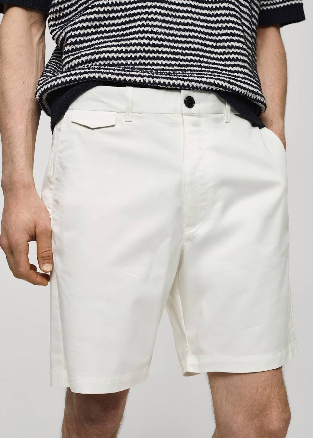Mango Slim Fit-Bermudashorts Aus Baumwolle