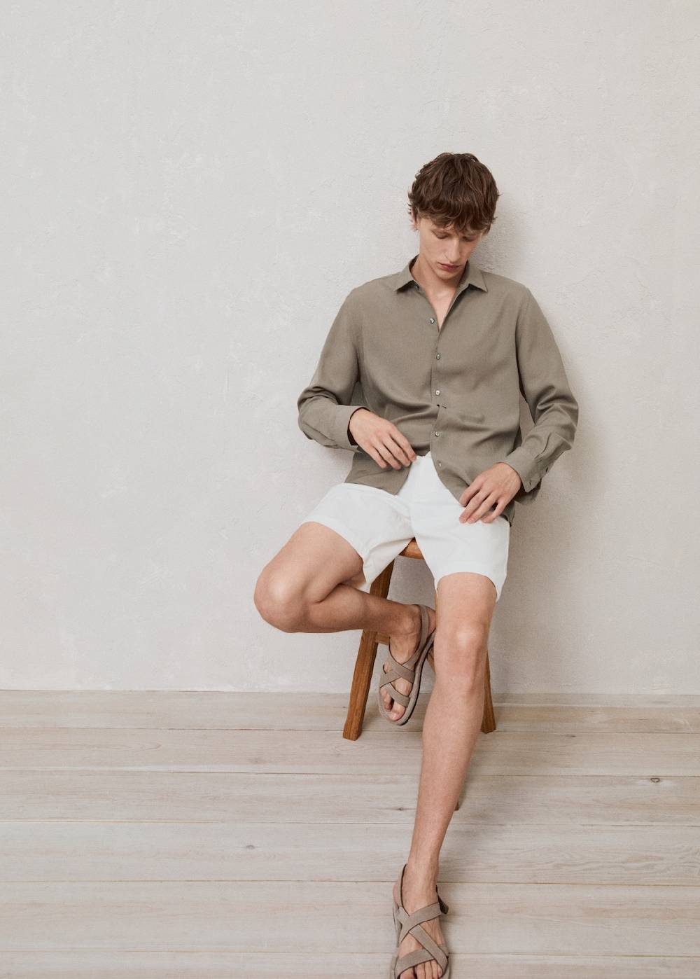 Mango Slim Fit-Bermudashorts Aus Baumwolle