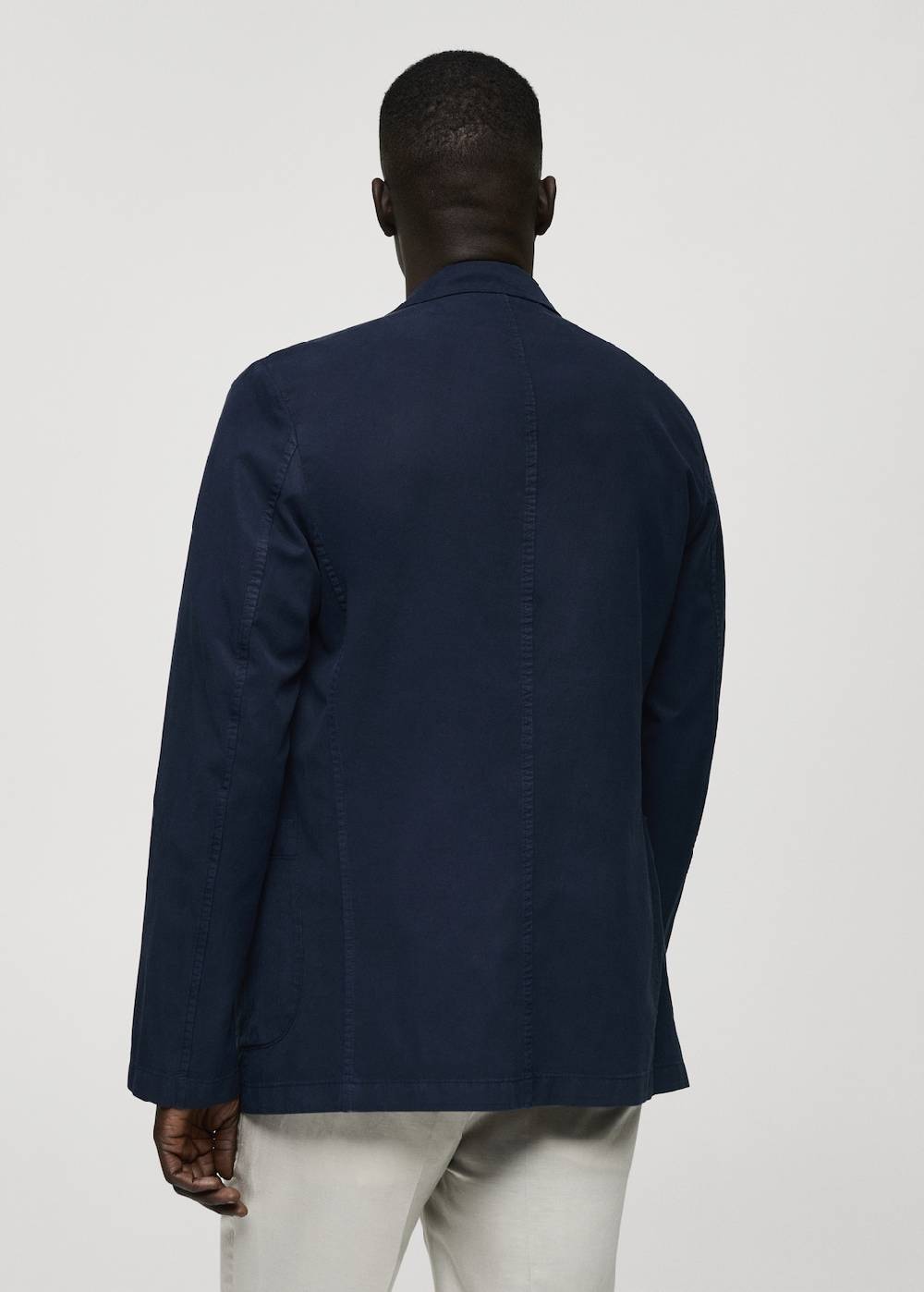 Mango Slim Fit Blazer Aus Leinen Mit Baumwolle