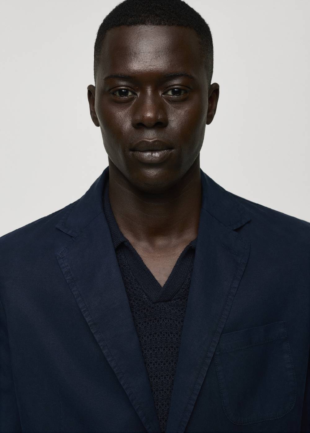 Mango Slim Fit Blazer Aus Leinen Mit Baumwolle