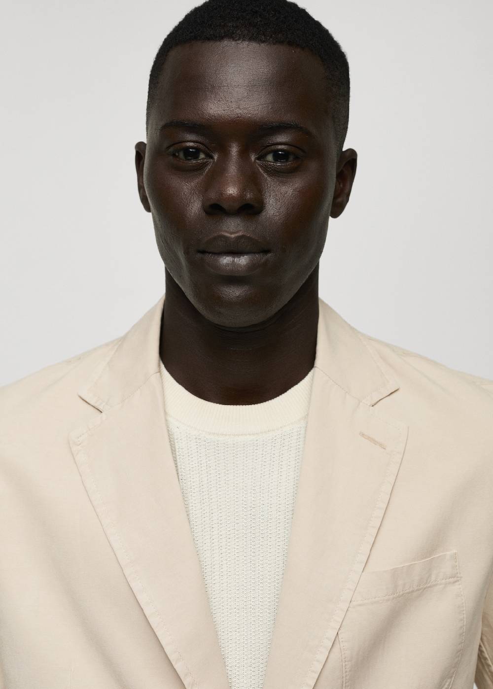 Mango Slim Fit Blazer Aus Leinen Mit Baumwolle