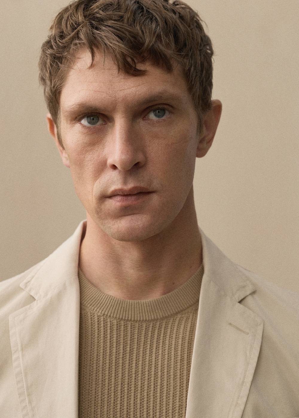 Mango Slim Fit Blazer Aus Leinen Mit Baumwolle