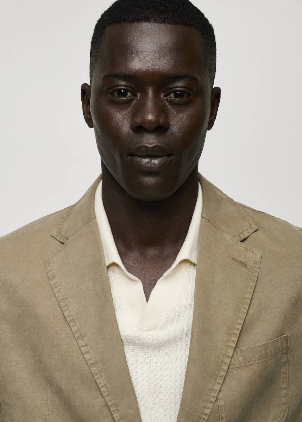 Mango Slim Fit Blazer Aus Leinen Mit Baumwolle