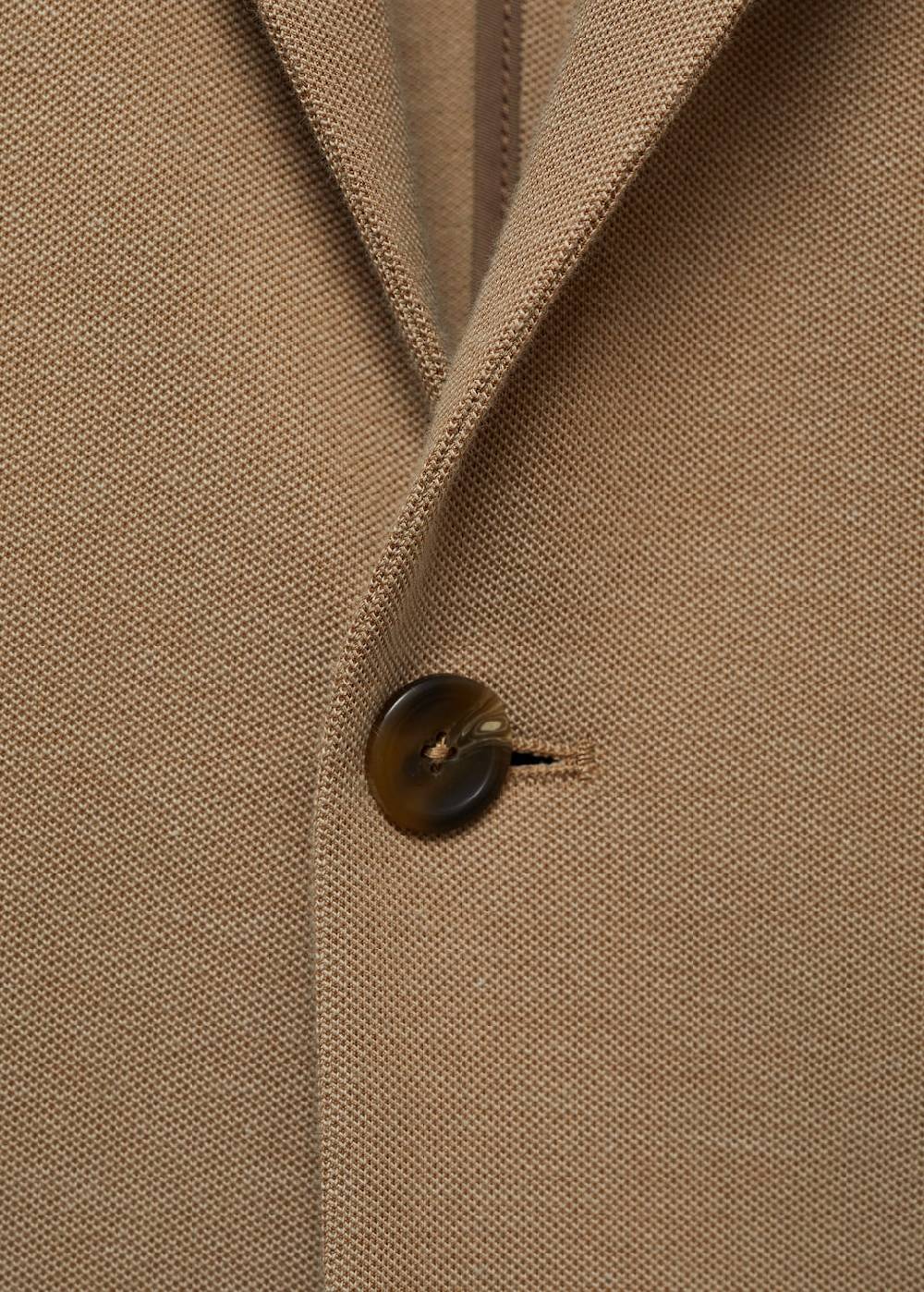 Mango Slim Fit Blazer Mit Mikrostruktur