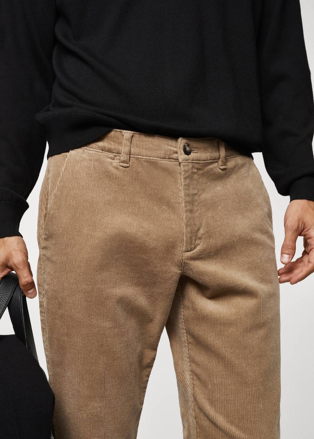 Mango Slim Fit-Cordhose Mit Kordel