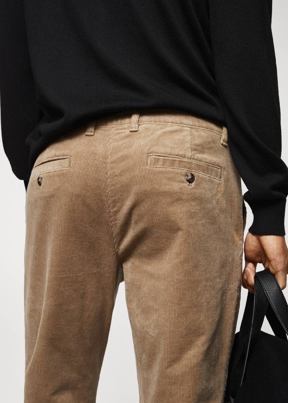 Mango Slim Fit-Cordhose Mit Kordel
