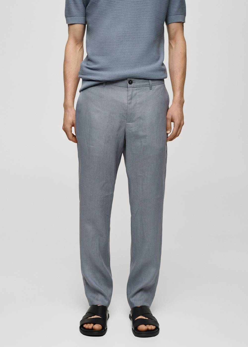 Mango Slim Fit-Hose aus 100 % Leinen