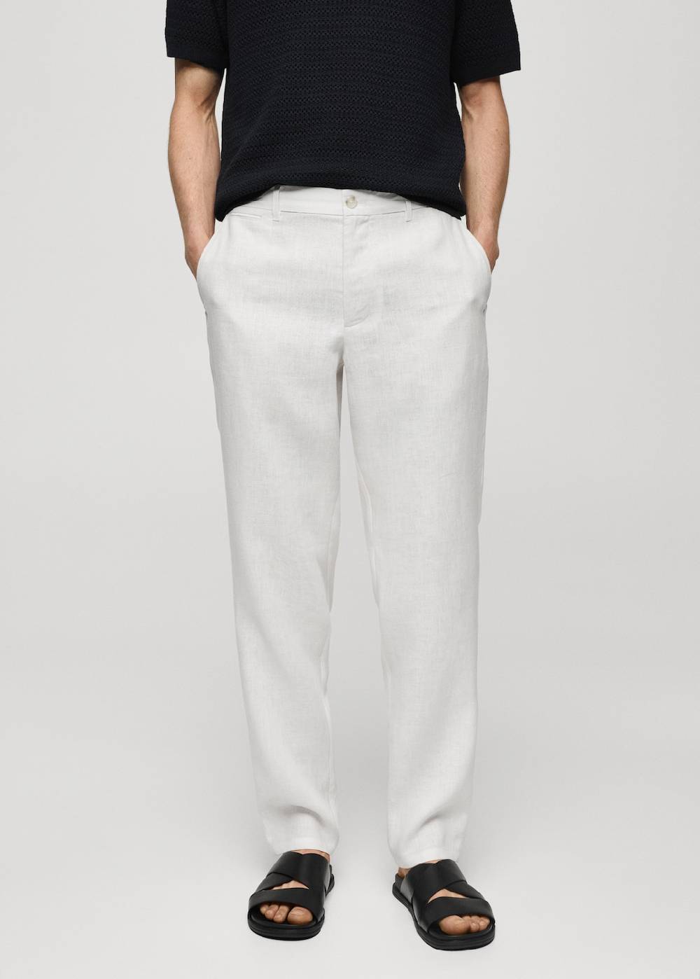 Mango Slim Fit-Hose aus 100 % Leinen