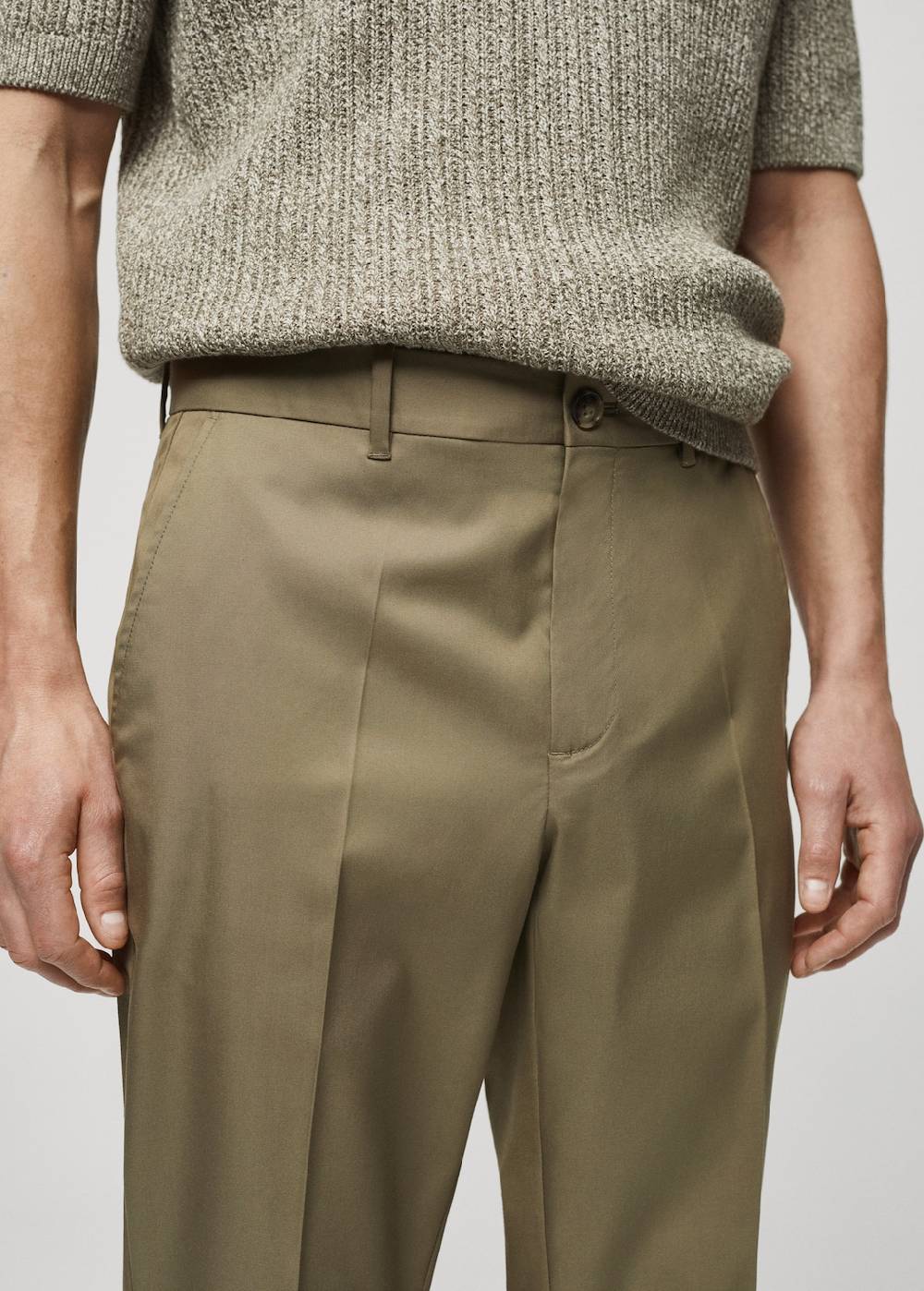 Mango Slim Fit-Hose Aus Lyocell