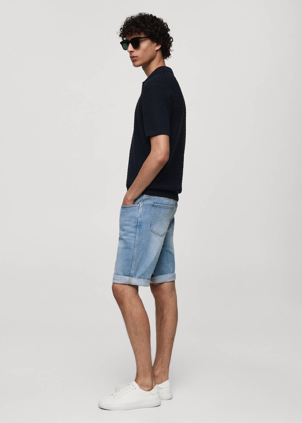 Mango Slim Fit-Jeans-Bermudashorts