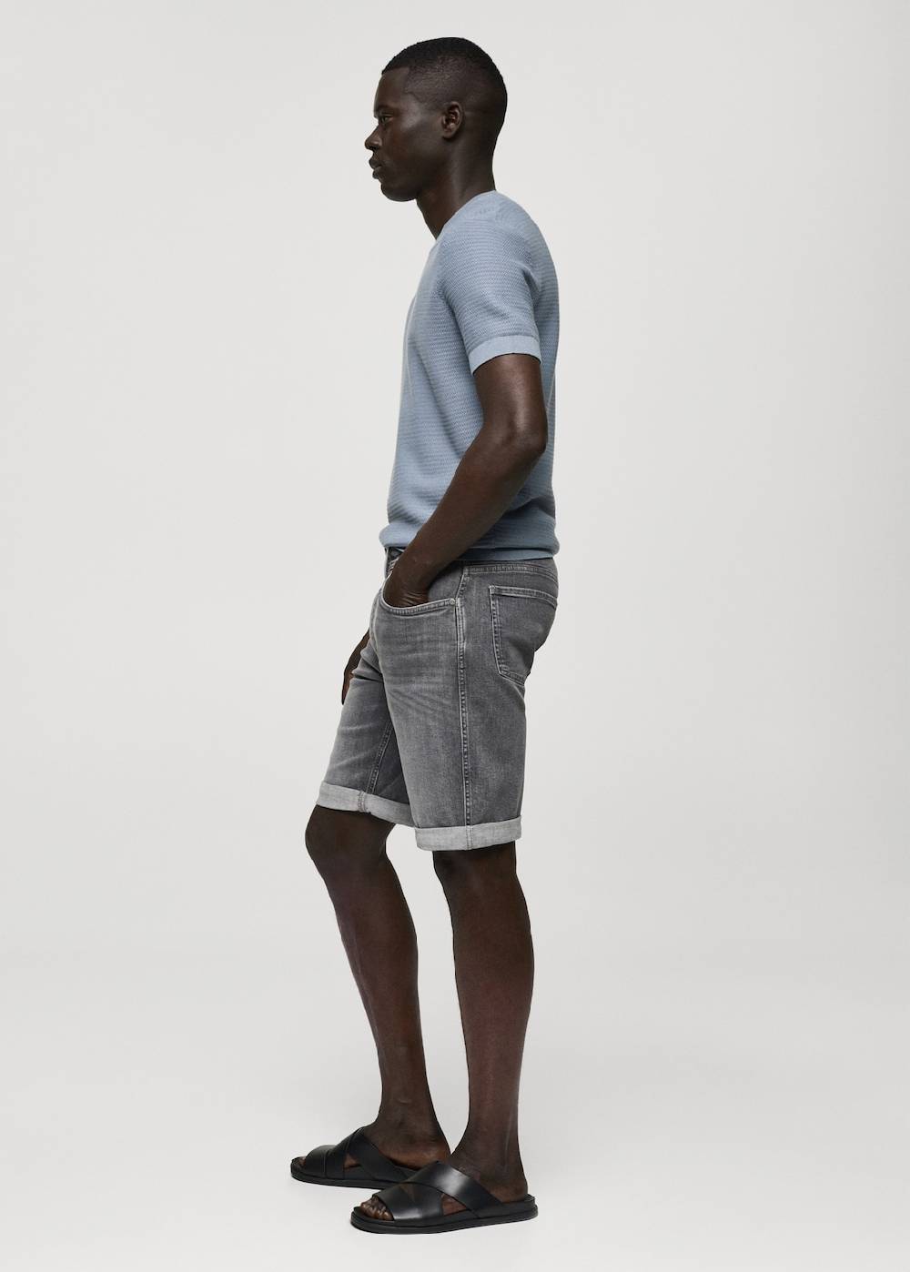 Mango Slim Fit-Jeans-Bermudashorts