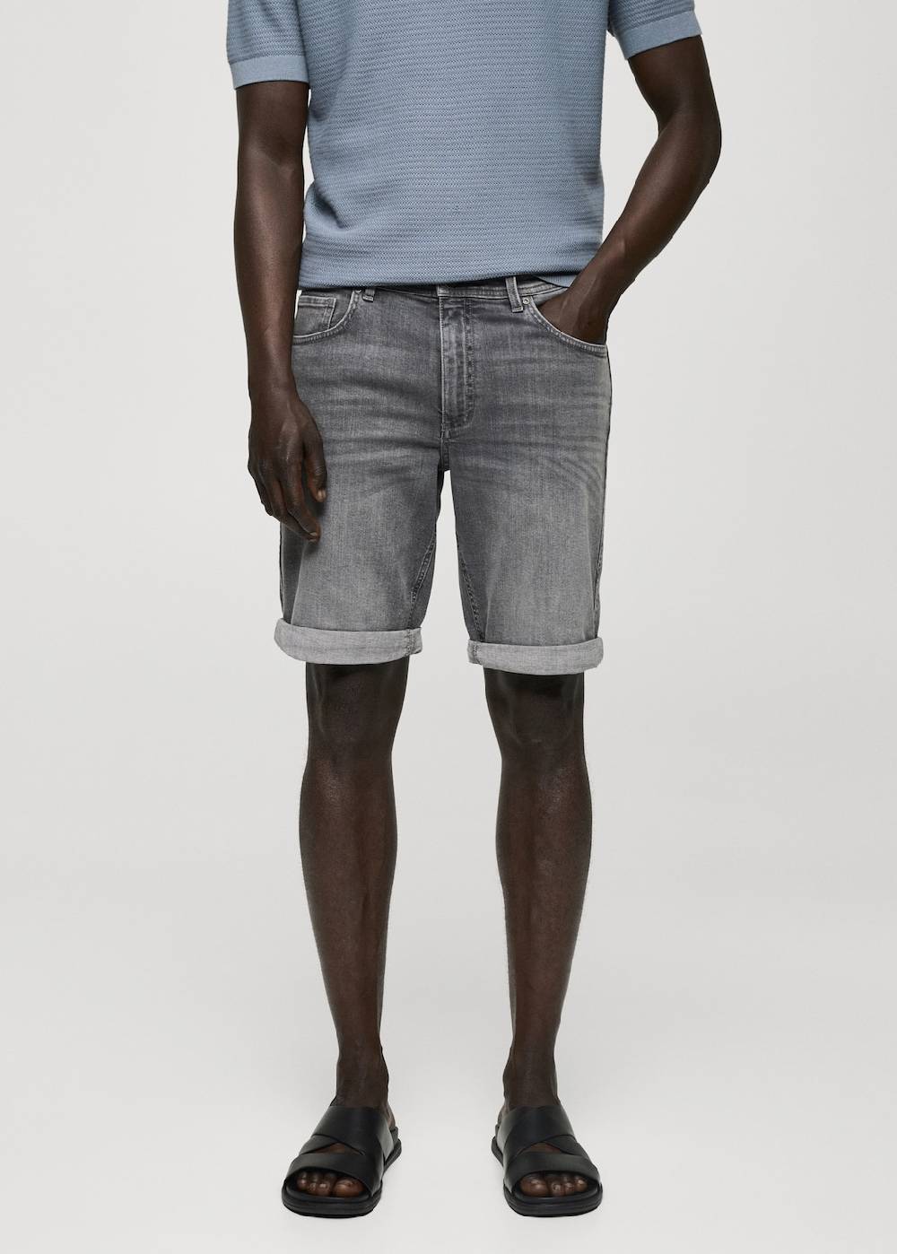Mango Slim Fit-Jeans-Bermudashorts