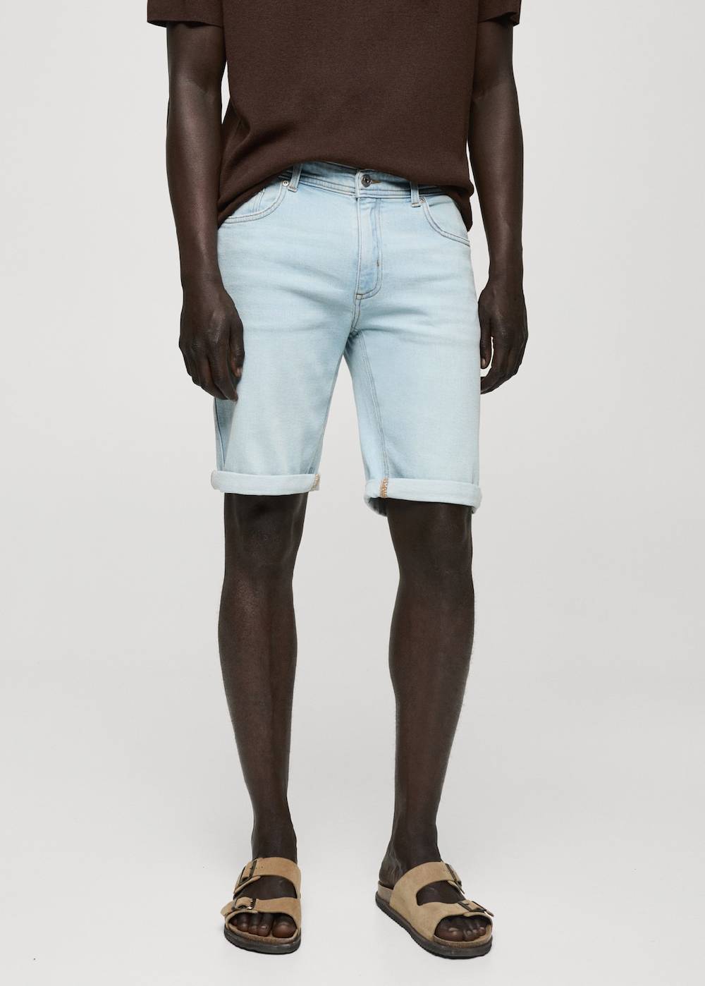 Mango Slim Fit-Jeans-Bermudashorts