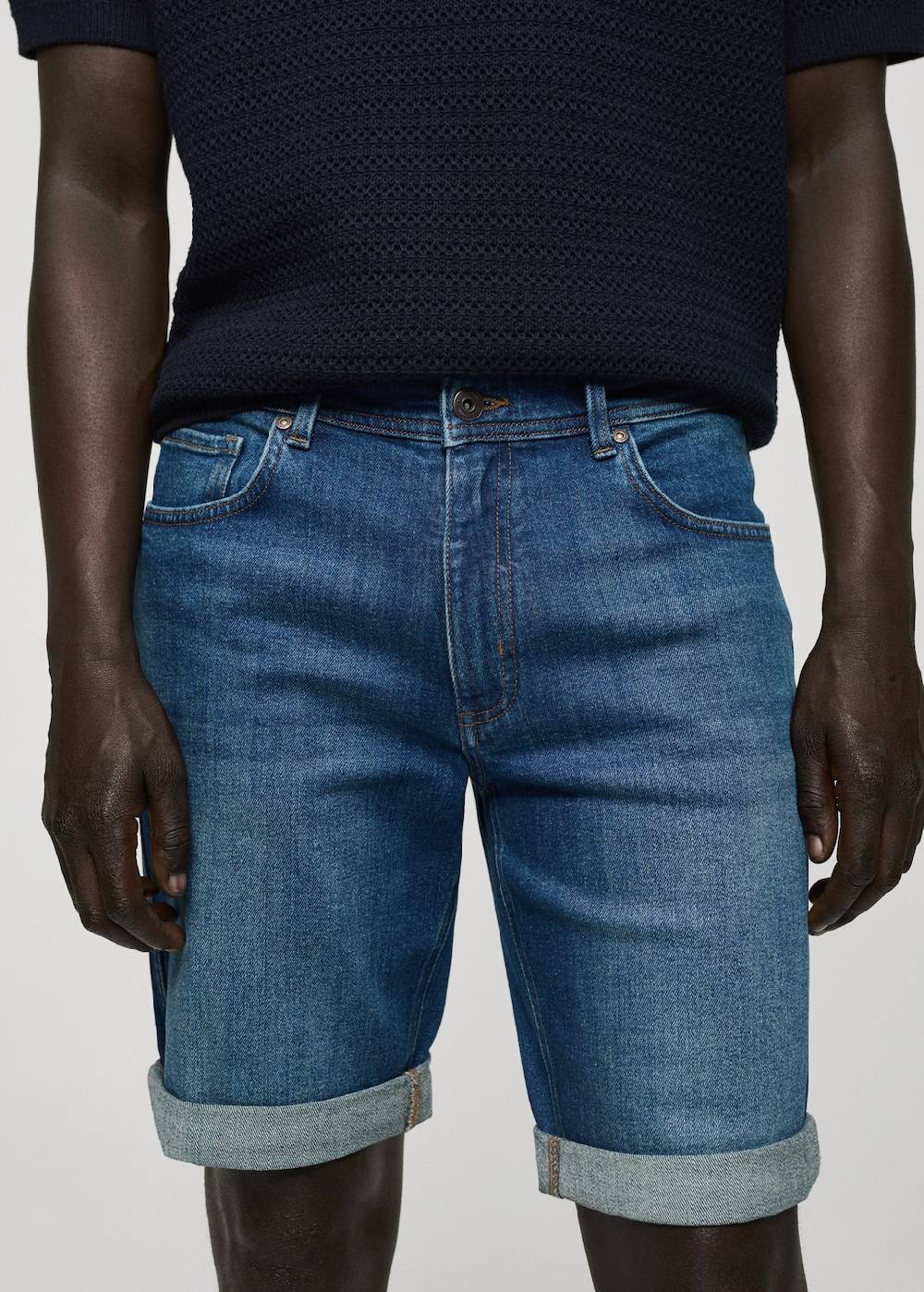 Mango Slim Fit-Jeans-Bermudashorts