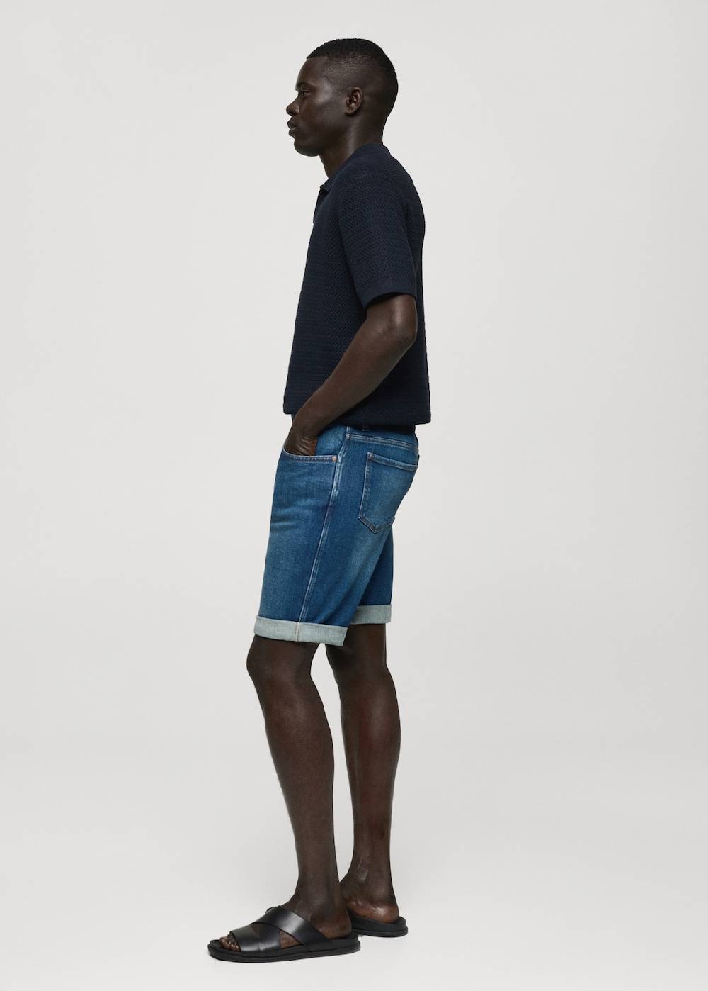 Mango Slim Fit-Jeans-Bermudashorts