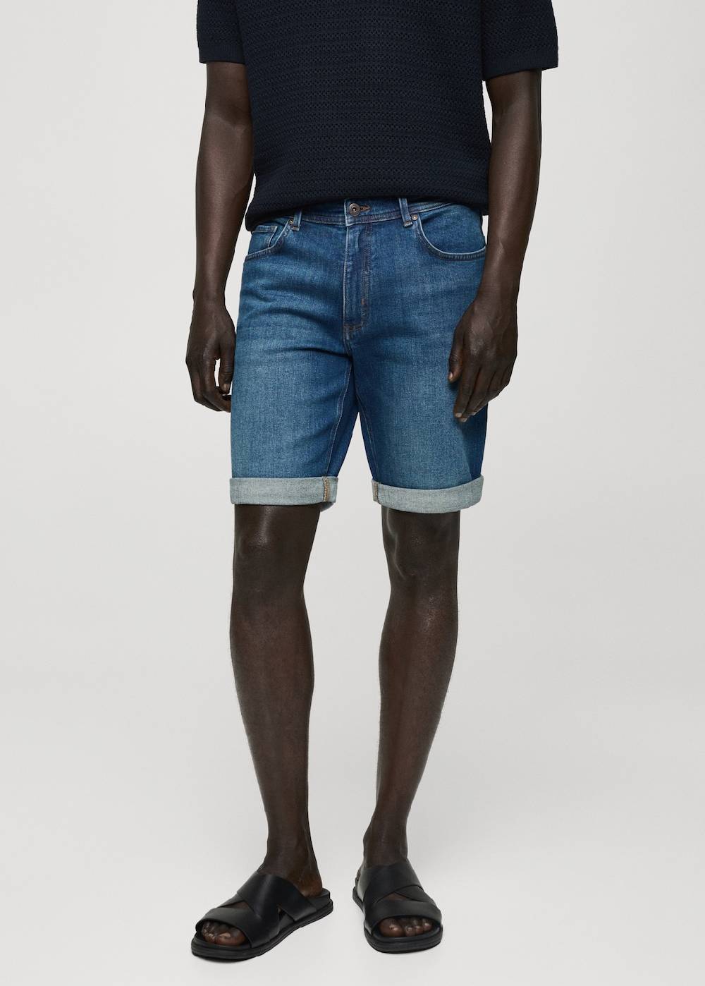 Mango Slim Fit-Jeans-Bermudashorts