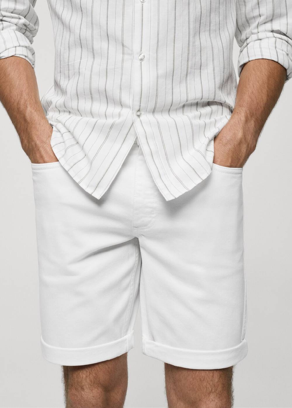 Mango Slim Fit-Jeans-Bermudashorts