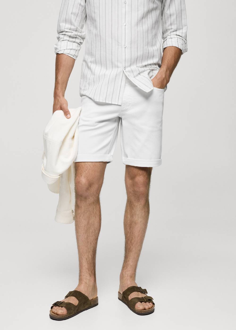 Mango Slim Fit-Jeans-Bermudashorts