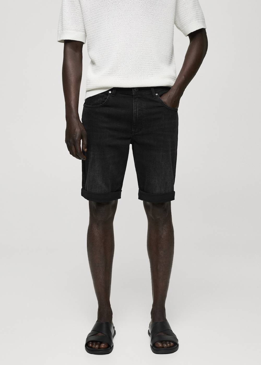 Mango Slim Fit-Jeans-Bermudashorts