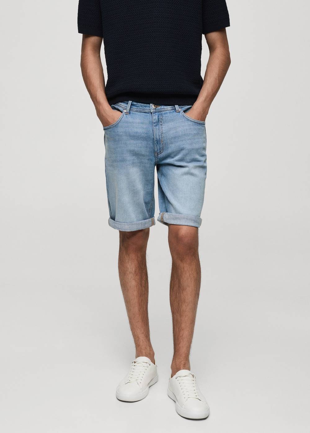 Mango Slim Fit-Jeans-Bermudashorts