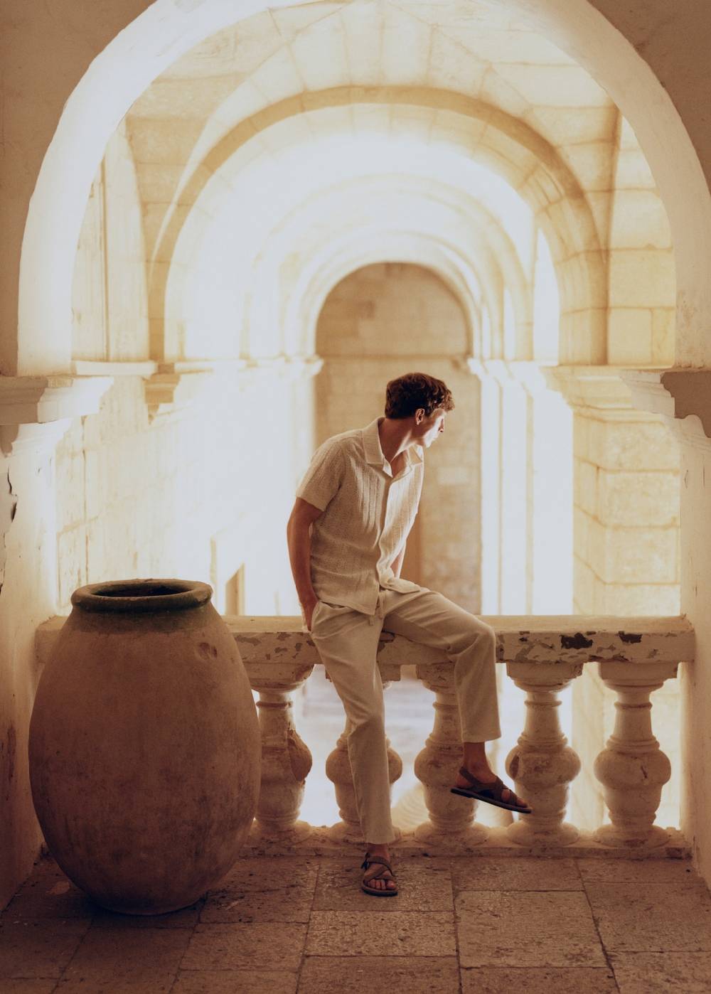 Mango Slim Fit-Leinenhose Mit Kordel