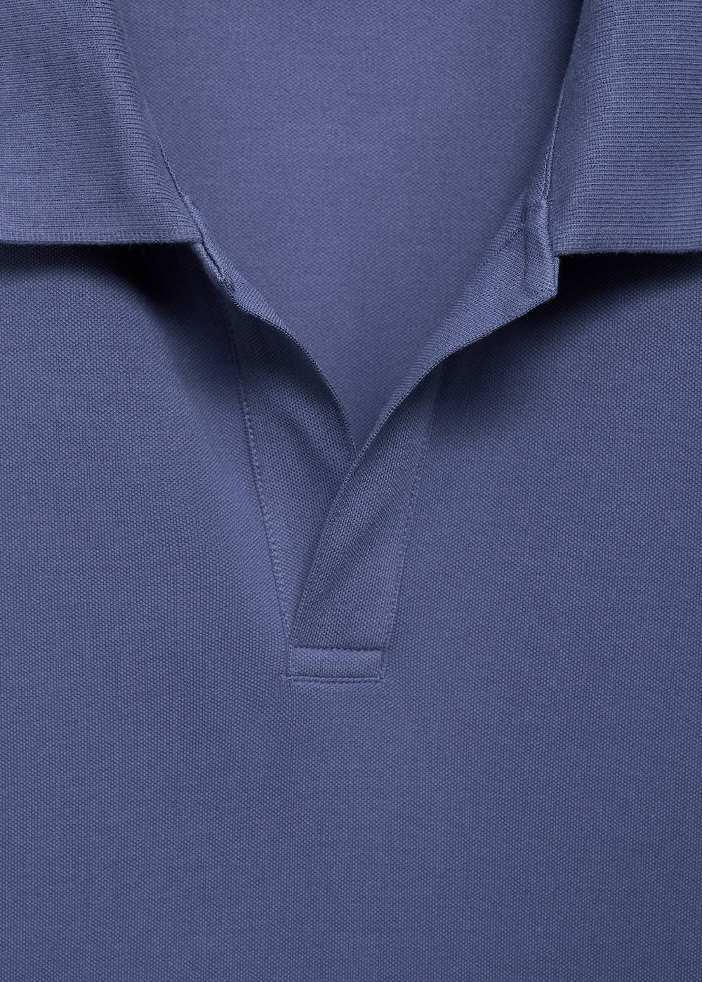 Mango Slim Fit-Poloshirt Aus Baumwoll-Piqué