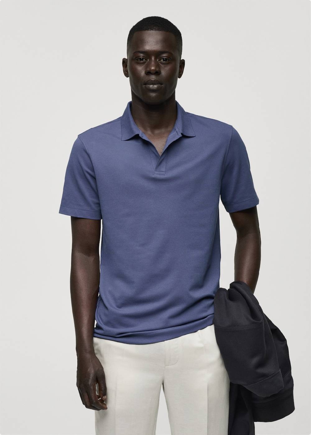 Mango Slim Fit-Poloshirt aus Baumwoll-Piqué