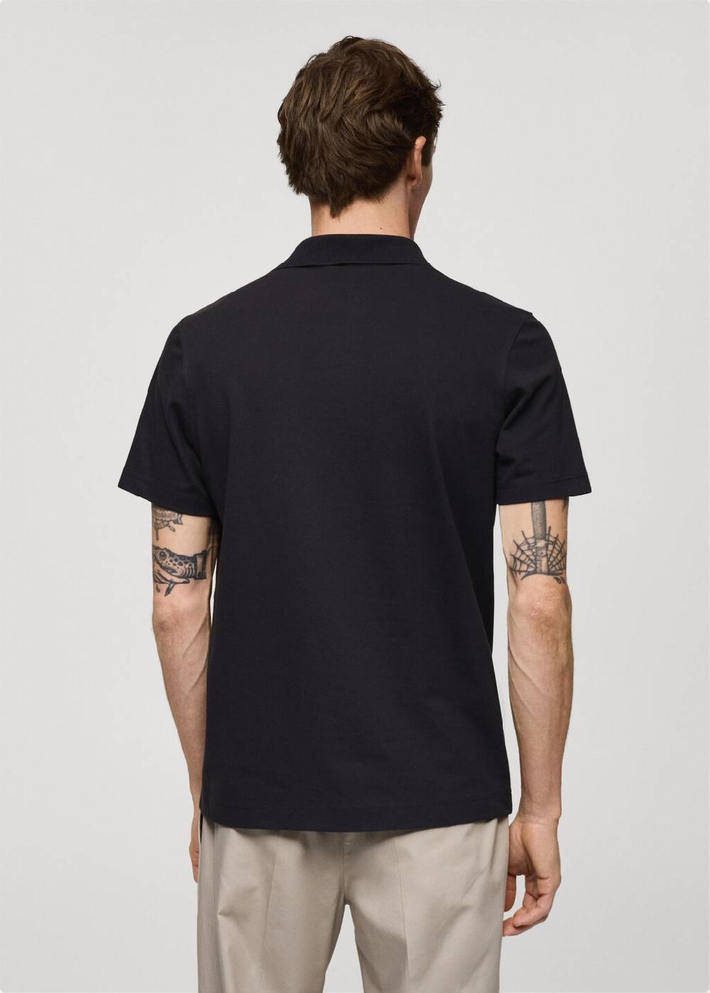 Mango Slim Fit-Poloshirt Aus Baumwoll-Piqué