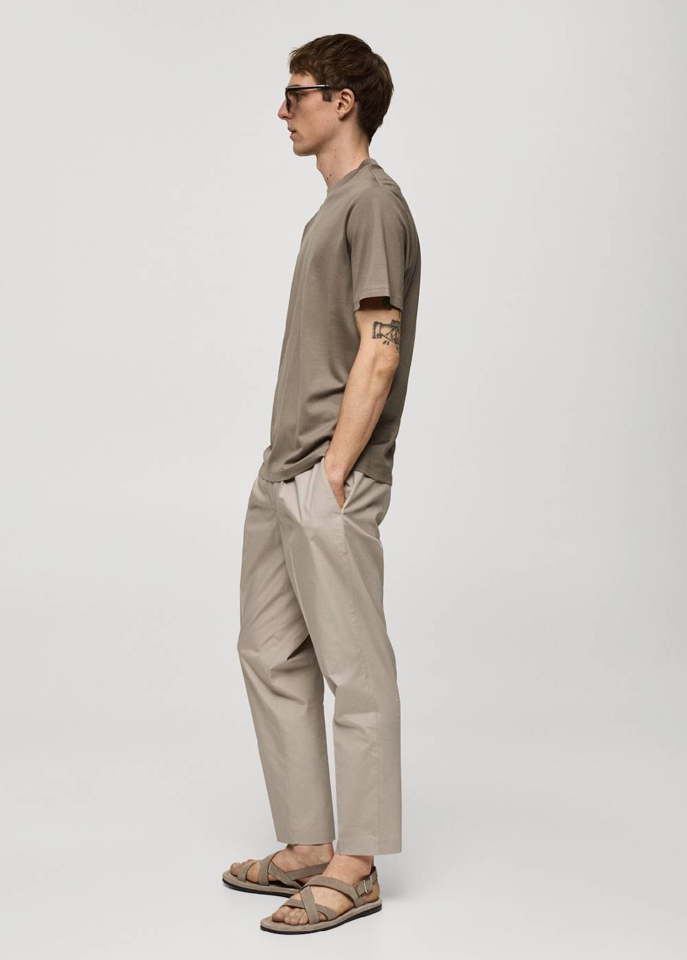 Mango Slim-Fit-T-Shirt Aus 100 % Baumwolle