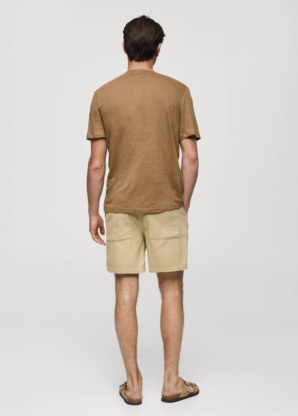 Mango Slim-Fit-T-Shirt Aus Leinengemisch