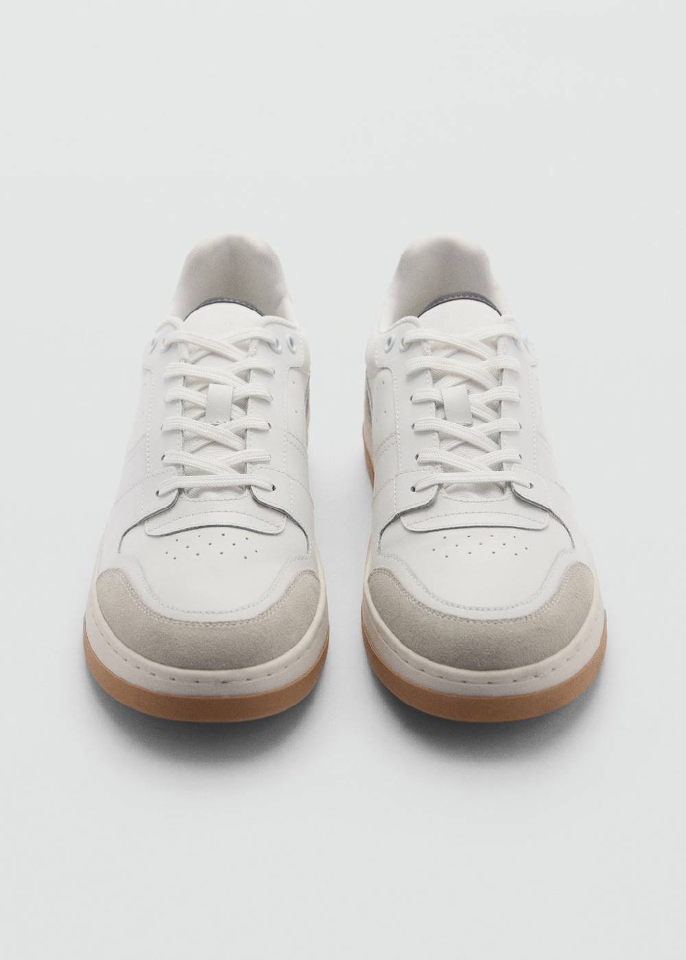Mango Sneakers Mit Kontrastierenden Lederdetails