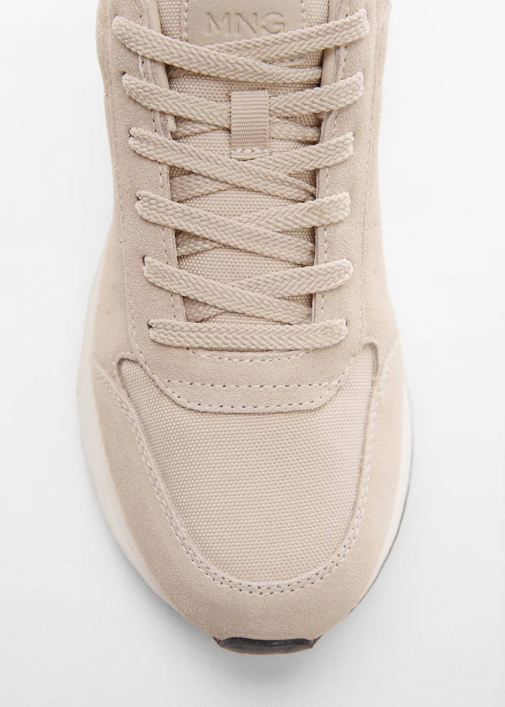 Mango Sneakers Mit Kontrastierenden Lederdetails
