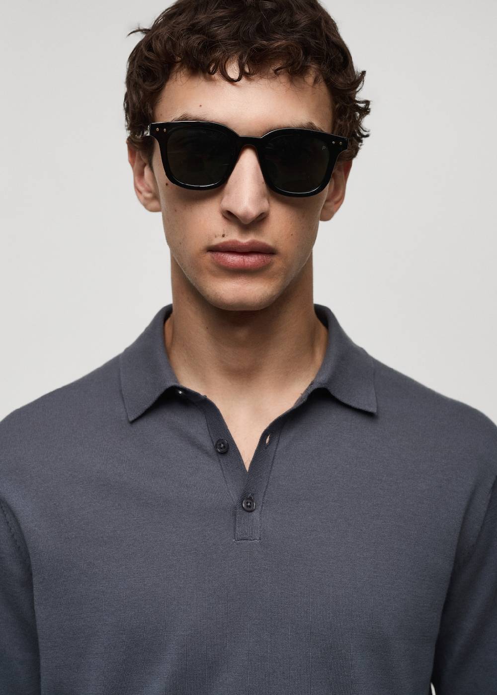 Mango Strick-Poloshirt Aus 100 % Baumwolle