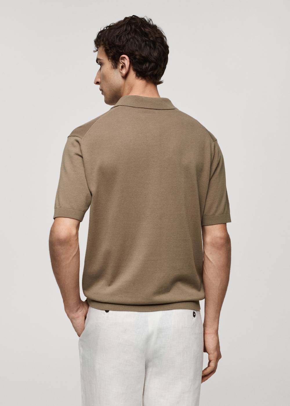 Mango Strick-Poloshirt Aus 100 % Baumwolle
