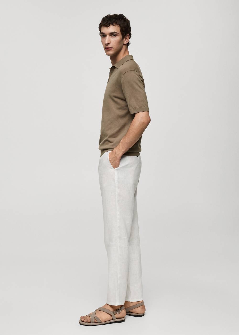 Mango Strick-Poloshirt Aus 100 % Baumwolle