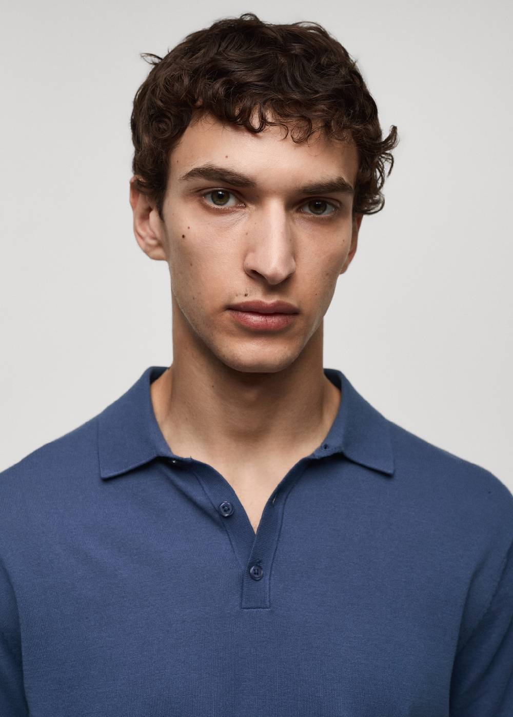 Mango Strick-Poloshirt Aus 100 % Baumwolle