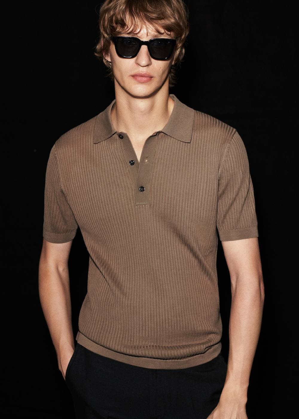 Mango Strick-Poloshirt Aus Baumwolle