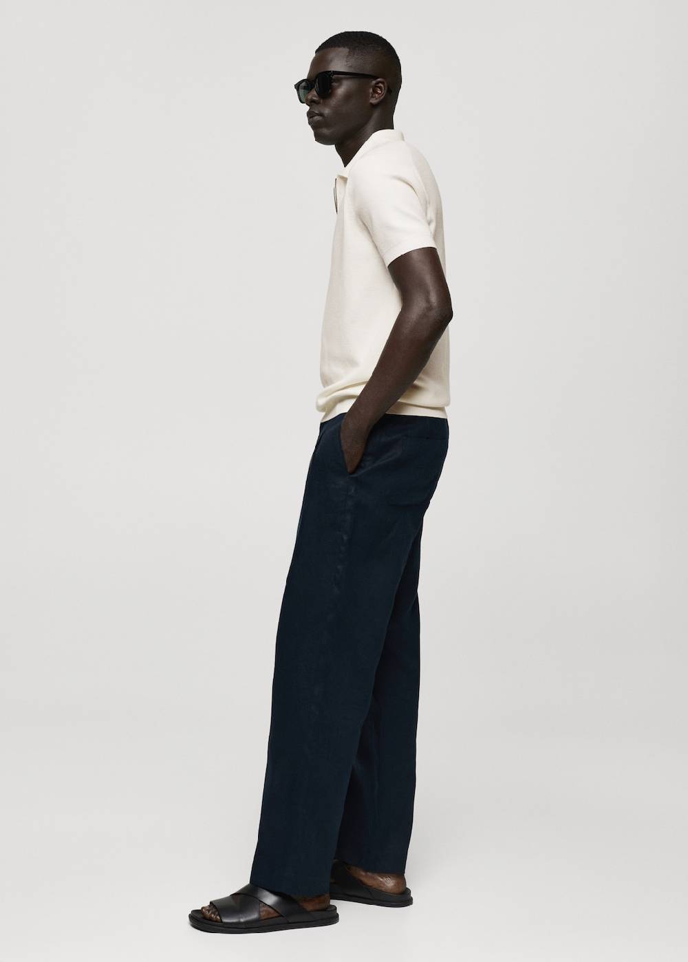 Mango Strick-Poloshirt Mit Reißverschluss