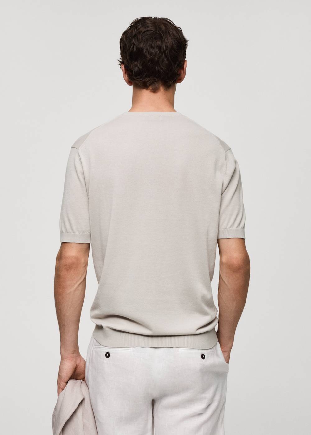 Mango Strick-T-Shirt Aus 100 % Baumwolle