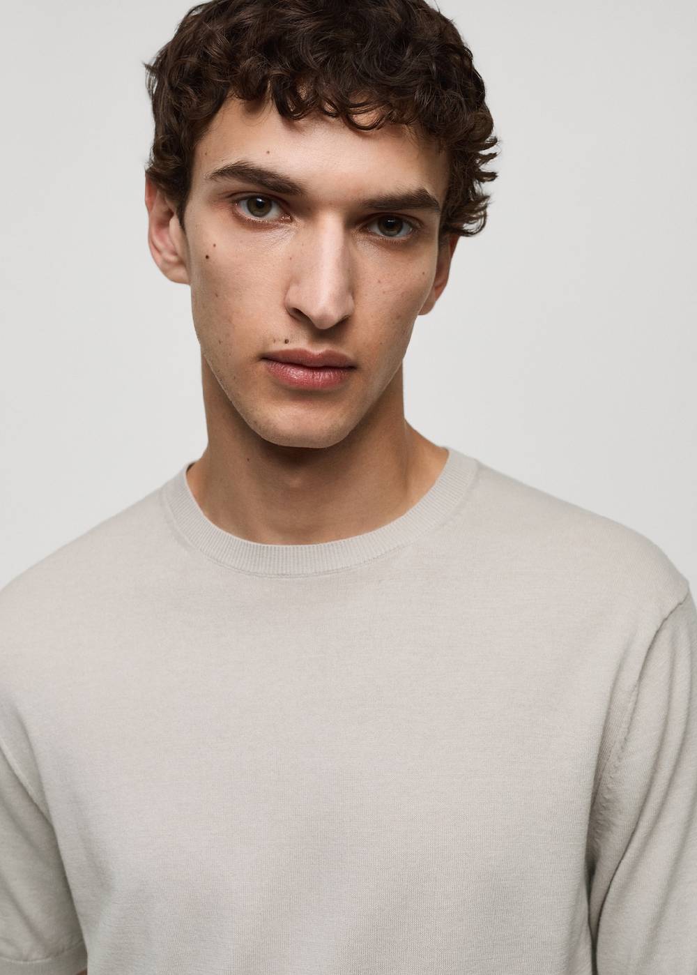 Mango Strick-T-Shirt Aus 100 % Baumwolle