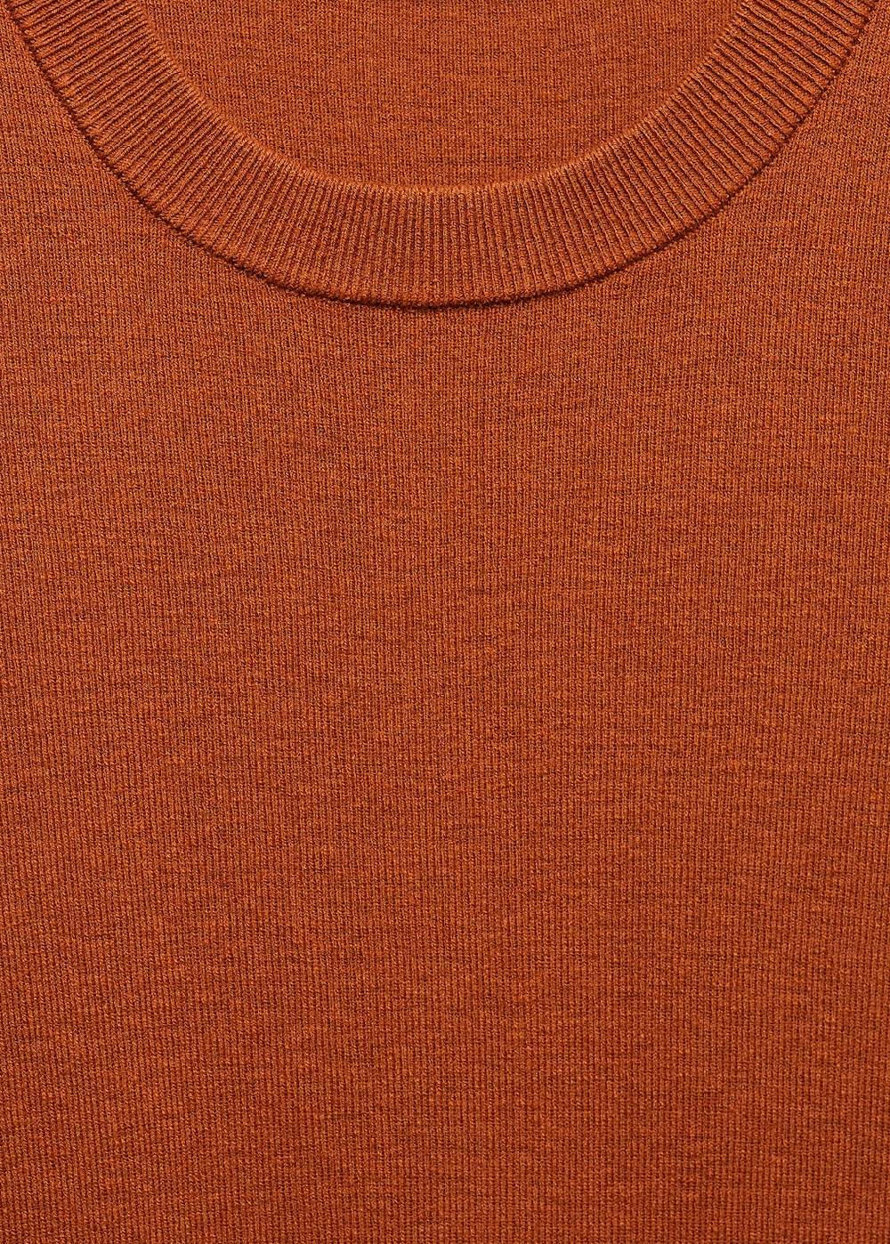 Mango Strick-T-Shirt Aus Baumwollgemisch