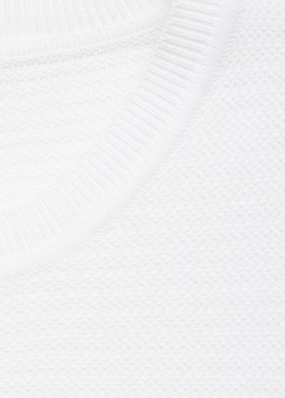 Mango Strick-T-Shirt Aus Tencel Mit Zopfmuster