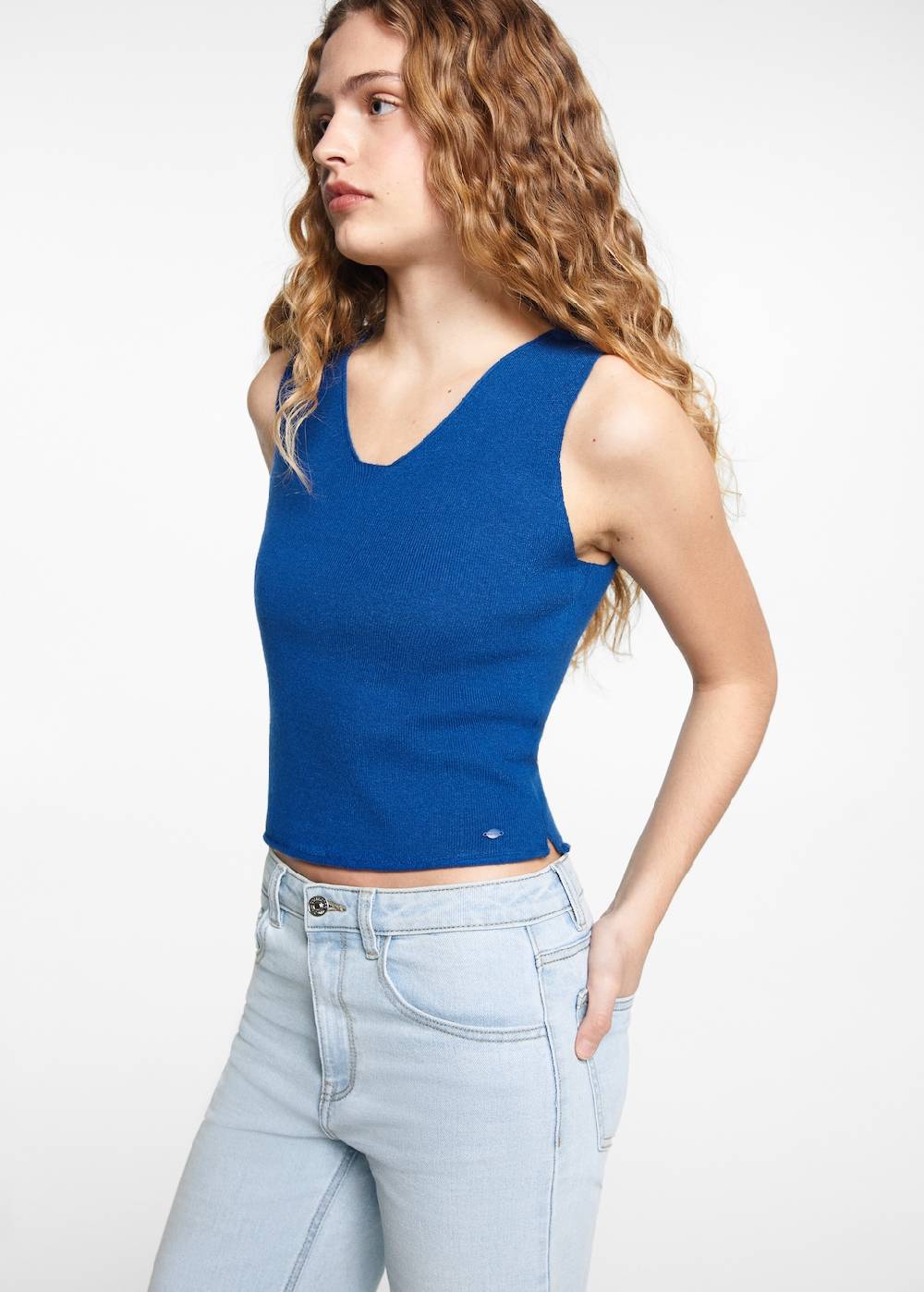 Mango Strick-Trägertop