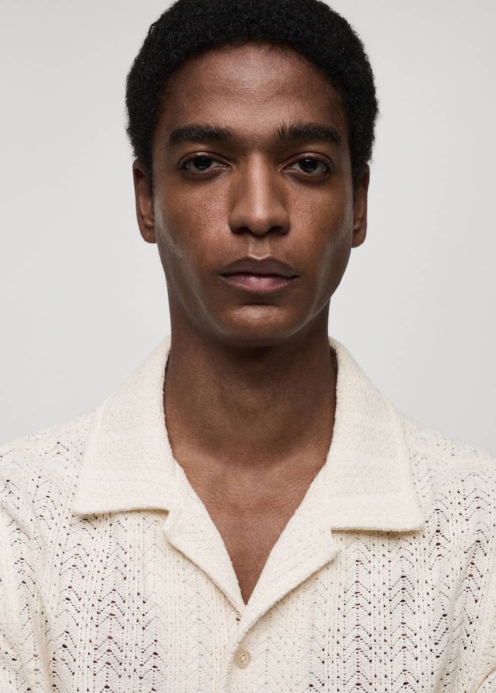 Mango Strickhemd Im Häkel-Style