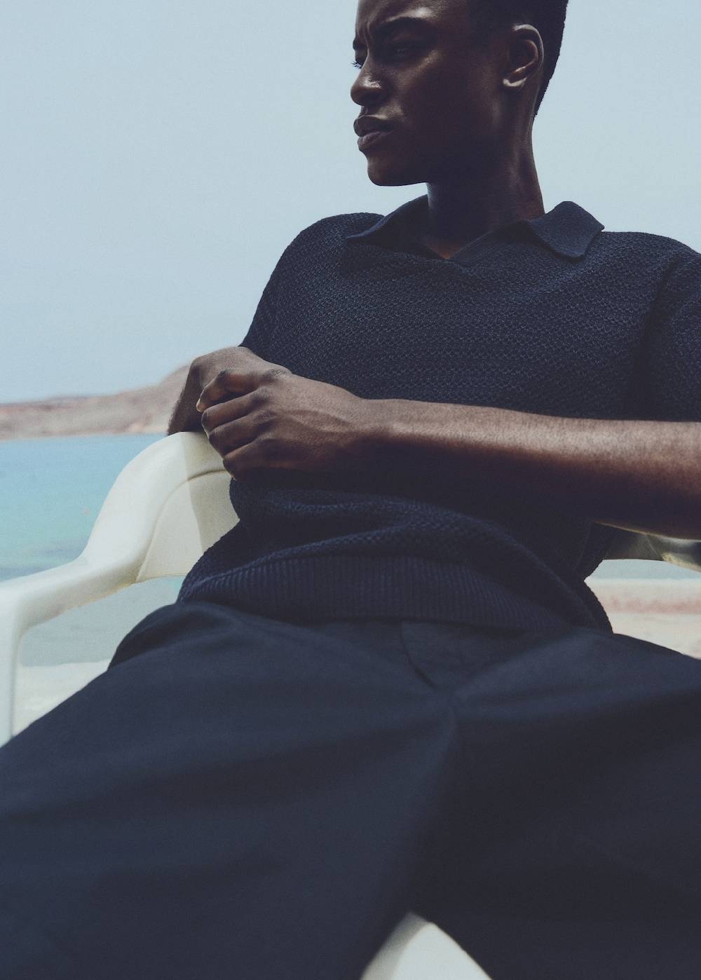 Mango Strickpoloshirt In Flecht-Optik