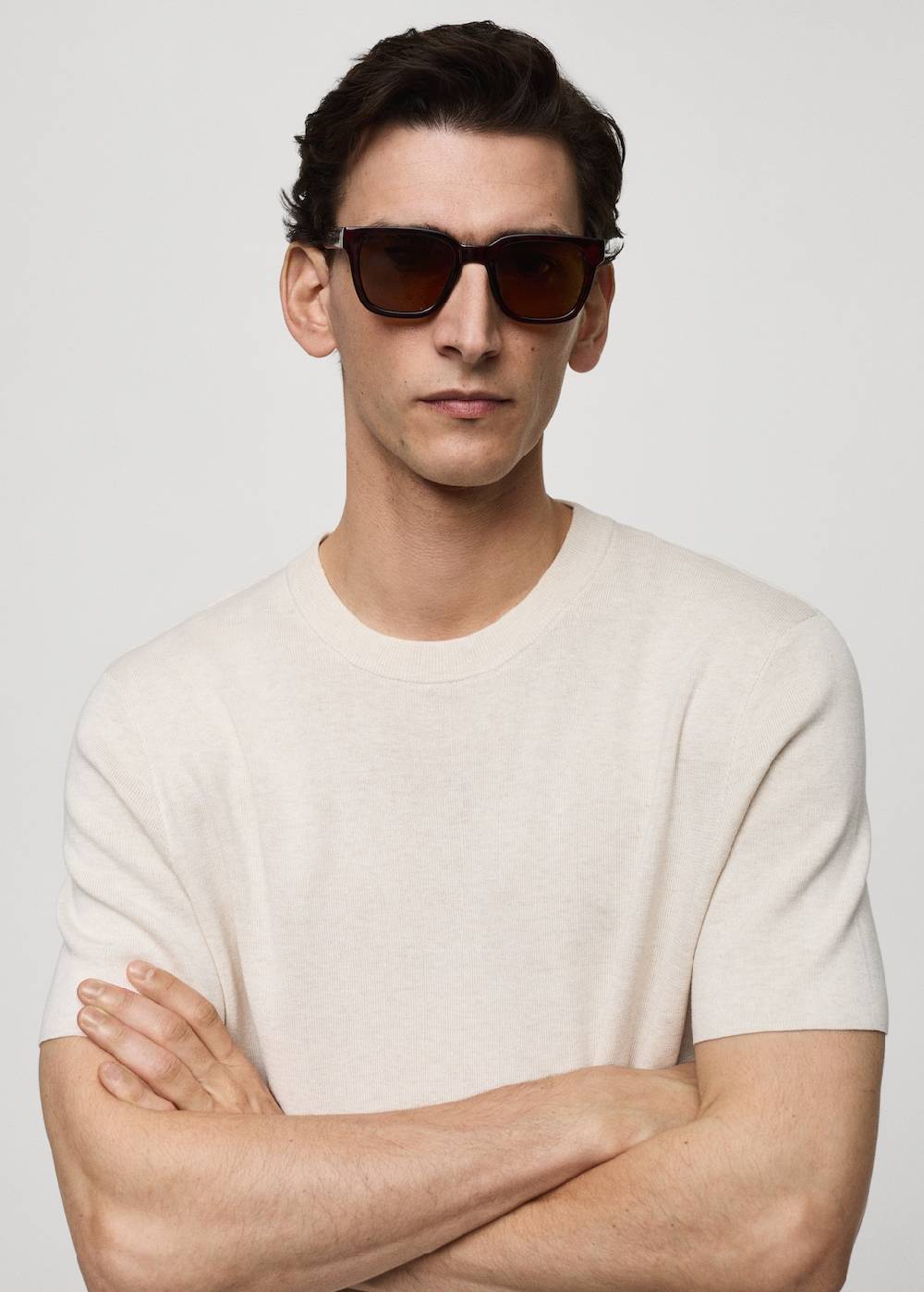 Mango Strickshirt Aus Baumwolle