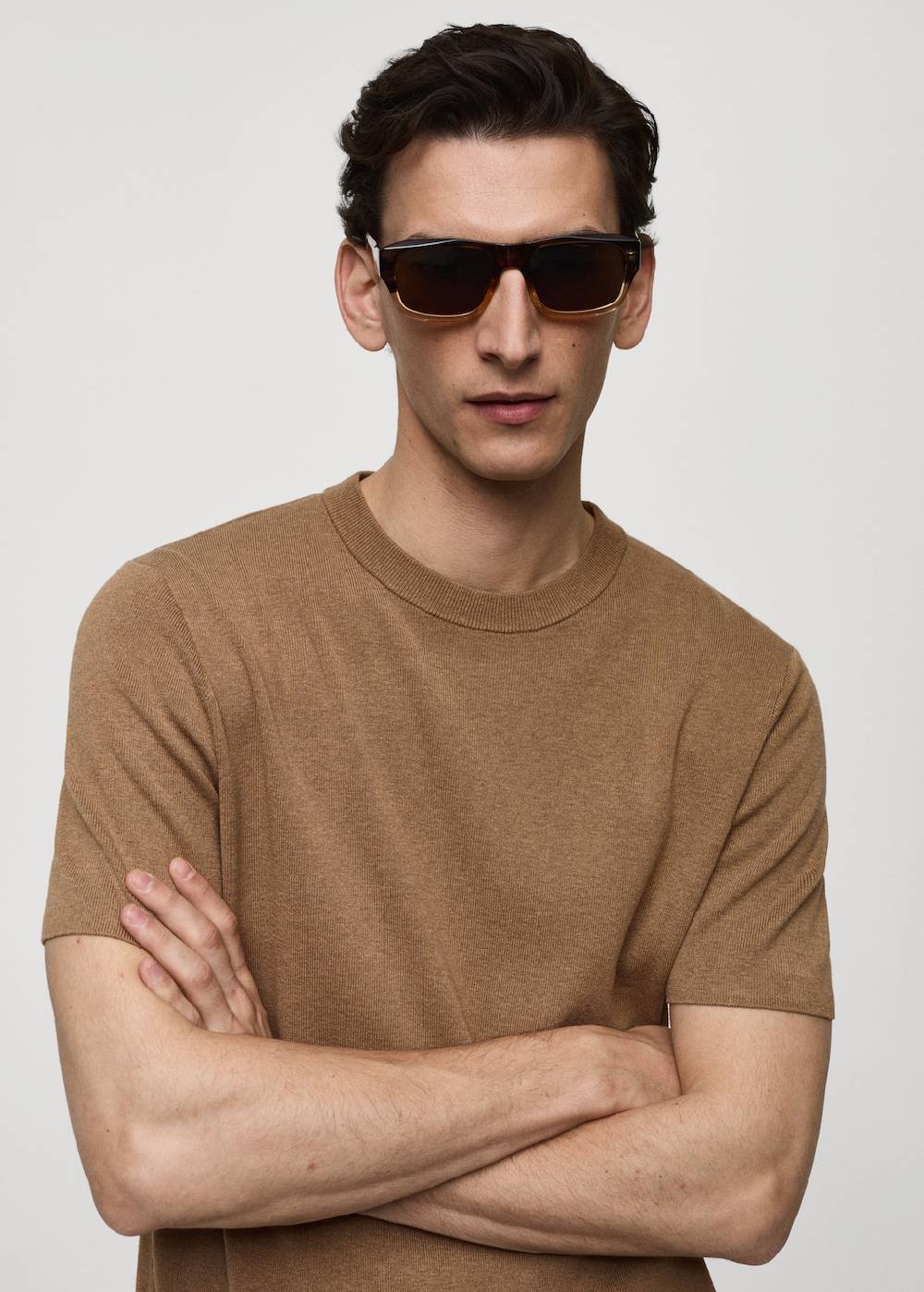 Mango Strickshirt Aus Baumwolle