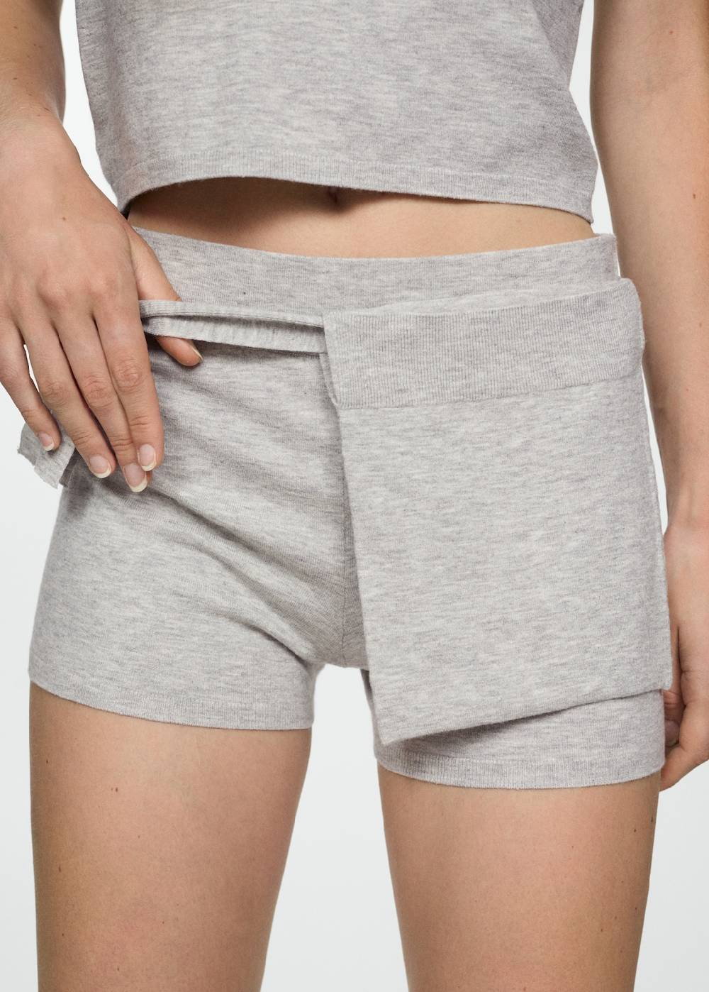 Mango Strickshorts Mit Schleife